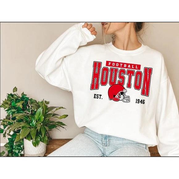 Tops - Houston Cougars Football Team Fan Sports Game Day Sweatshirt